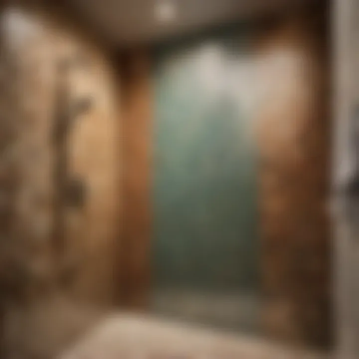 Chic Vintage Mosaic Shower Tile Wall Vintage Mosaic Shower Tile Accent Wall