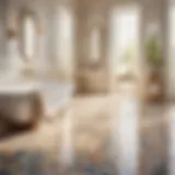 Watercolor Elegance Bathroom Floor Tile Innovative Watercolor Effect Bathroom Floor Tile