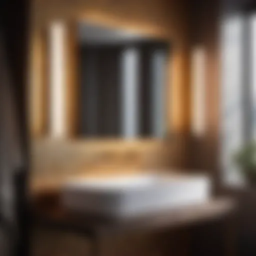 Elegant bathroom fixture in modern setting