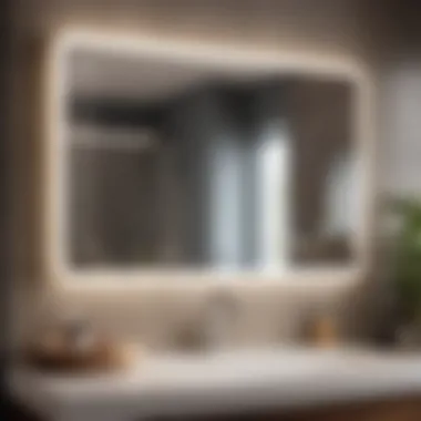 Linden smart mirror displaying weather and skincare analysis