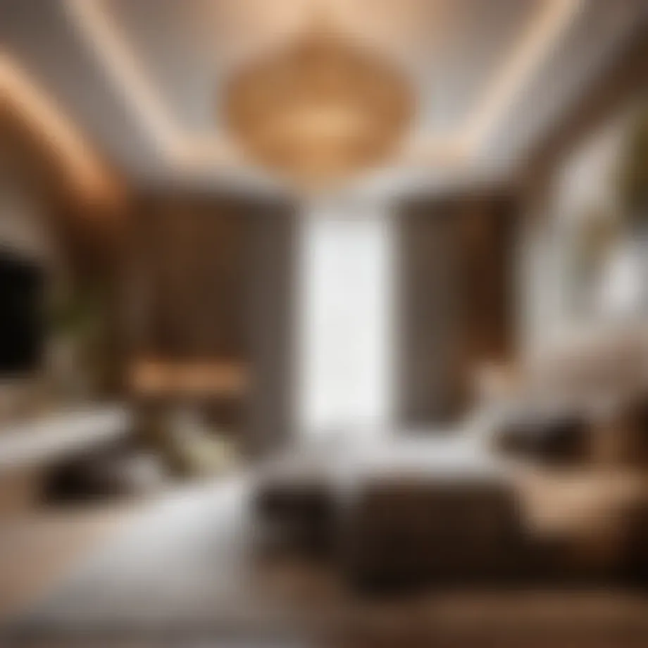 Elegant transitional bedroom with a touch of nature