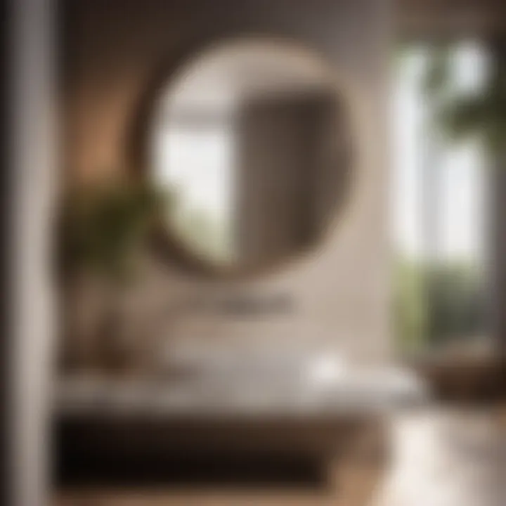 Stylish free-standing sink enhancing bathroom aesthetics