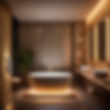 Luxurious Spa-like Atmosphere Spa-like ambiance with integrated heater and light