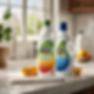 Enhanced Natural Formulation Close-up of 7th generation laundry detergent ingredients with natural elements