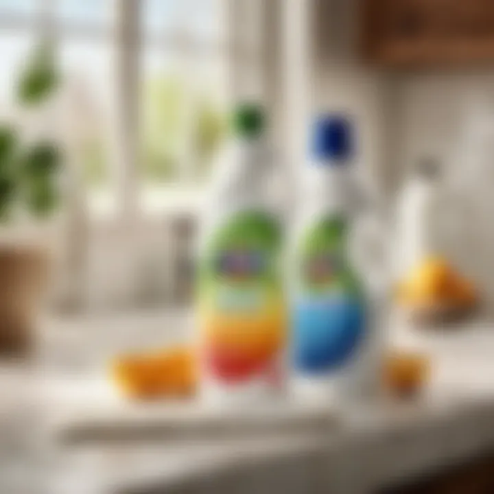 Enhanced Natural Formulation Close-up of 7th generation laundry detergent ingredients with natural elements