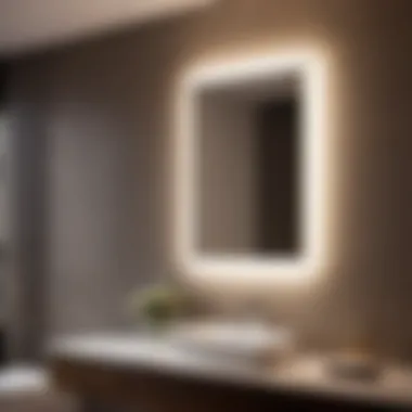 Modern bathroom design with recessed lighting