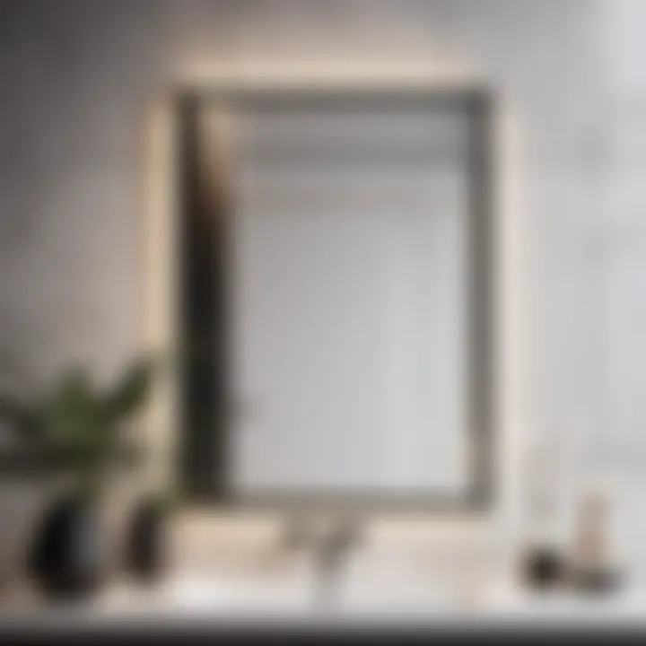 Modern Geometry Minimalist black frame with geometric design