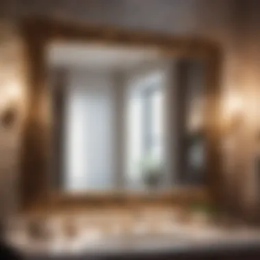 Elegance Reflected in Bathroom Mirror Frame Elegant Bathroom Mirror Frame