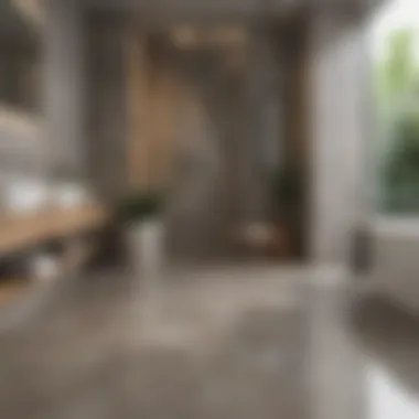 Elegance Meets Safety: Non-Slip Porcelain Tile Flooring Elegant non-slip porcelain tile flooring in a modern bathroom