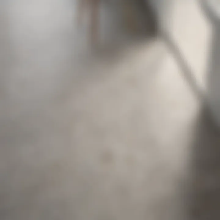 Close-up of textured non-slip porcelain floor tile in a bathroom