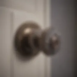 Elegant door knob with lock