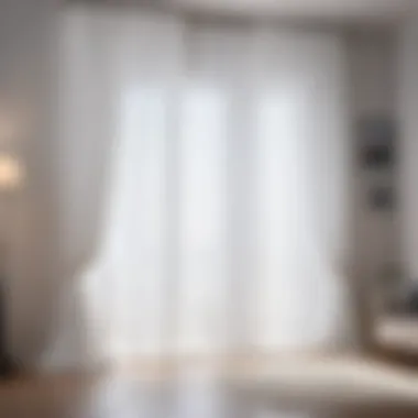 Minimalist White Sheer Cotton Curtains Minimalist White Cotton Curtains with Sheer Effect