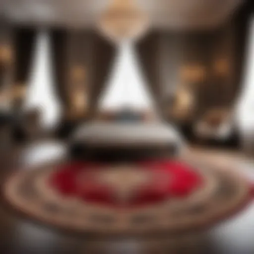 Luxurious Persian Rug in Bedroom Decor Elegant Persian rug in bedroom setting