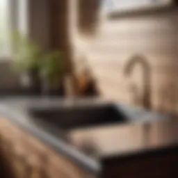 Elegant laundry room sink design