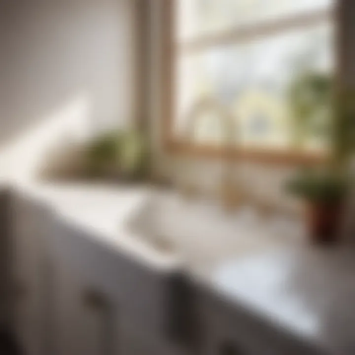 Seamless Sink Installation in Laundry Space Luxurious laundry room sink installation
