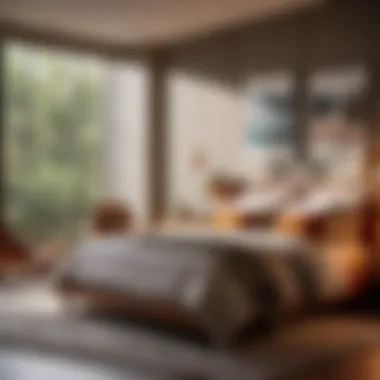 Cozy bedroom ambiance enhanced by window tints