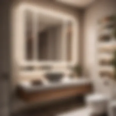 Minimalist Vanity Set in a Contemporary Small Bathroom Minimalist Vanity Set in a Contemporary Small Bathroom