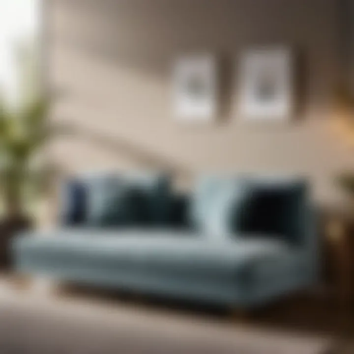 Guest room with sofa bed featuring a plush foam mattress