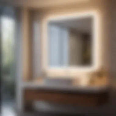 Reflective Elegance in Bathroom Decor