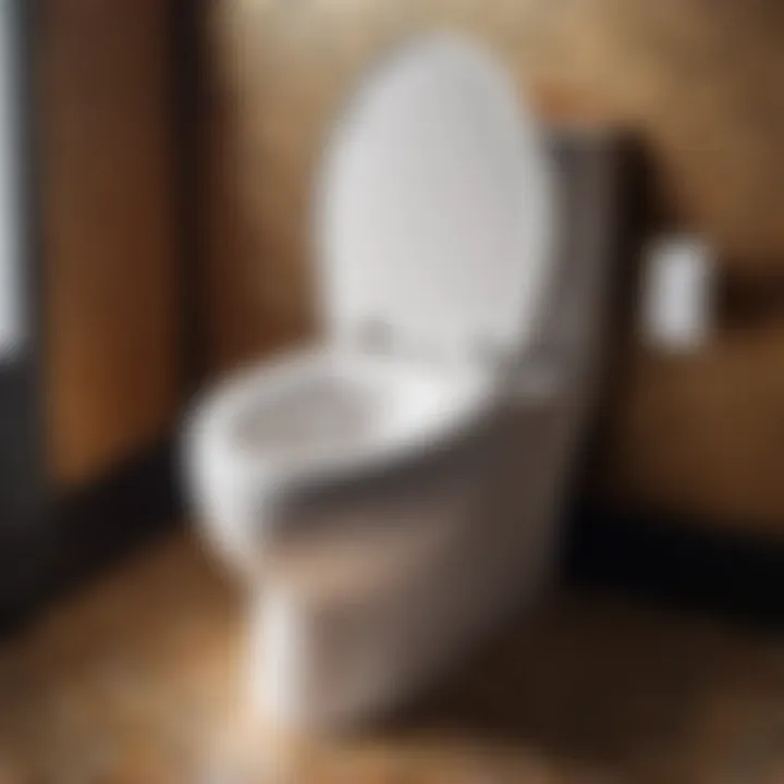Chic geometric patterned toilet seat cover