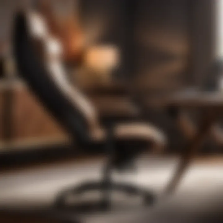 Adjustable Armrests Design Sleek ergonomic chair design with adjustable armrests