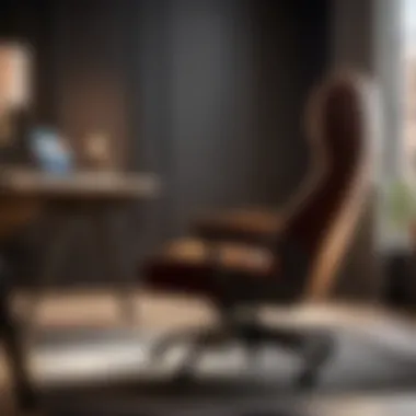 Customizable Seat Height Feature Ergonomic chair focusing on customizable seat height feature