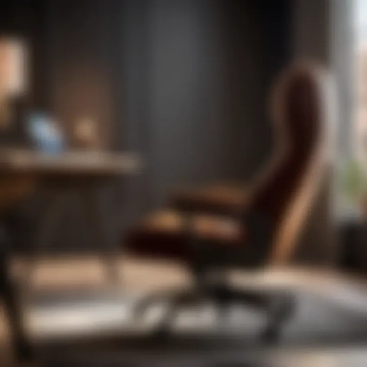 Customizable Seat Height Feature Ergonomic chair focusing on customizable seat height feature