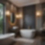 Luxurious bathroom with elegant fixtures