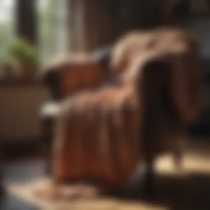 Cozy Throw Blanket on Armchair