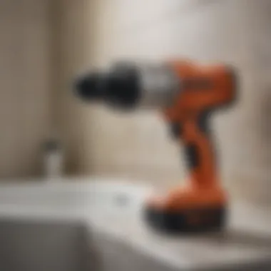 Power tools for efficient bathroom remodeling