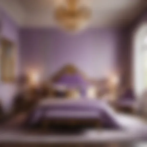 Ethereal Elegance in Lavender and Gold Bedroom Ethereal Elegance in Lavender and Gold Bedroom