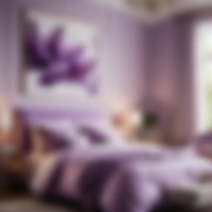 Ethereal Lilac Bedroom Elements