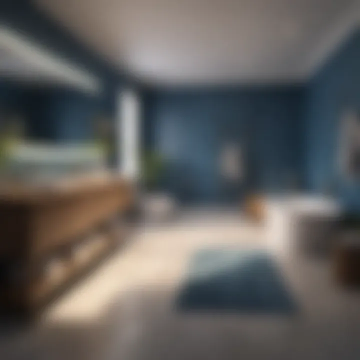 Blueprint for Conversion Planning Blueprint of a bedroom layout transitioning to a bathroom