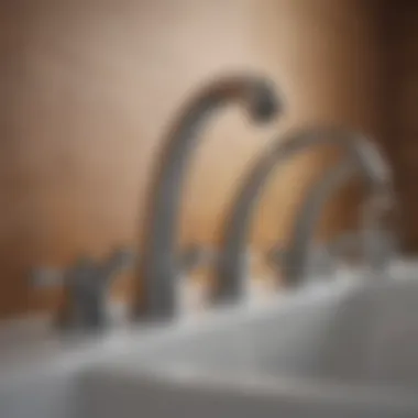 Variety of bathroom faucets highlighting different styles