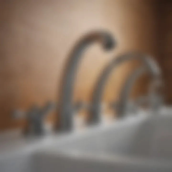 Variety of bathroom faucets highlighting different styles