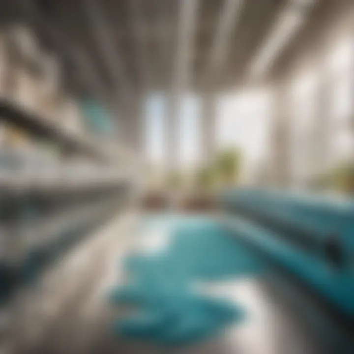 Sustainable Manufacturing An artistic depiction of eco-conscious detergent production