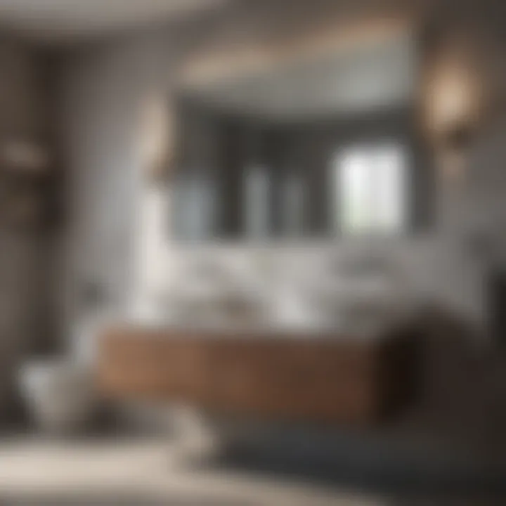 Ergonomically designed bathroom vanity for comfort