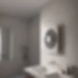 Elegant very quiet bathroom fan with modern design