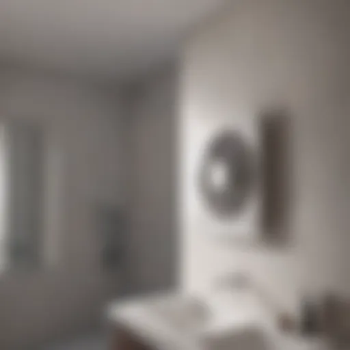 Elegant very quiet bathroom fan with modern design