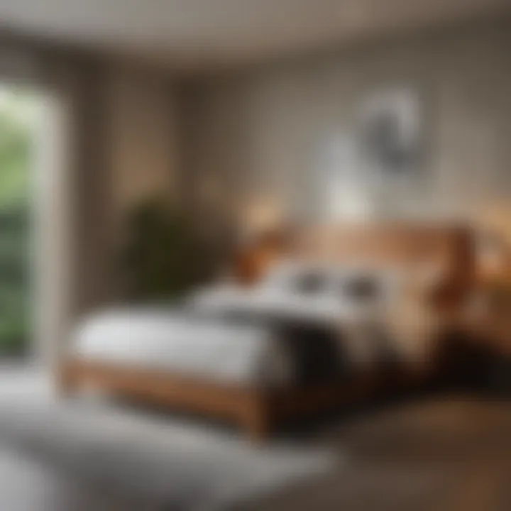 Integration of Trestlewood in Modern Interiors Trestlewood bedroom set integrated into a modern interior