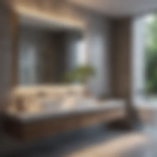 Elegant bathroom design showcasing modern aesthetics