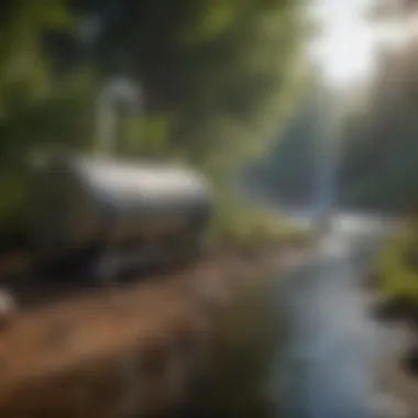 Portable Water Filtration System in Nature