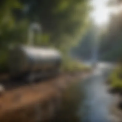 Portable Water Filtration System in Nature