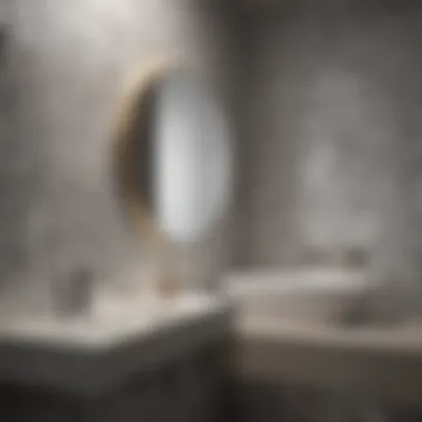 Installation Techniques for Hexagonal Tiles Installation of hexagonal tiles in a modern bathroom setting