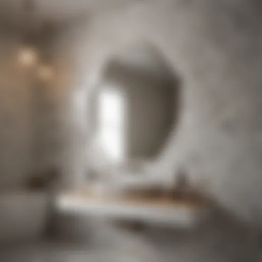 A beautifully designed bathroom featuring hexagonal tiles