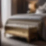 Luxurious Bedroom Bench Chest Elegant bedroom bench chest in luxurious setting