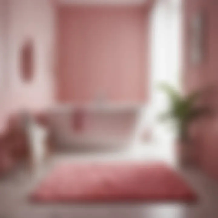 Understanding Color Psychology of Bath Mats Color psychology and design elements of pink and white bath mats