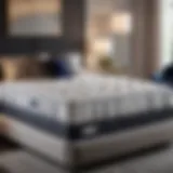 Elegant mattress display in a chic boutique