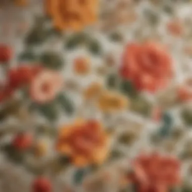 Vintage Floral Design Wallpaper