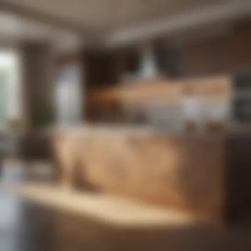 Elegant kitchen design featuring modern fixtures and sustainable materials